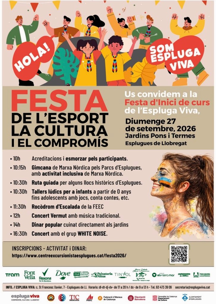 Espluga Viva fa el 27 de setembre la gran festa d'inici de curs