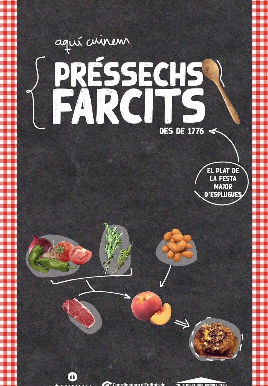 Els préssecs farcits tornen a la Festa Major d'Esplugues