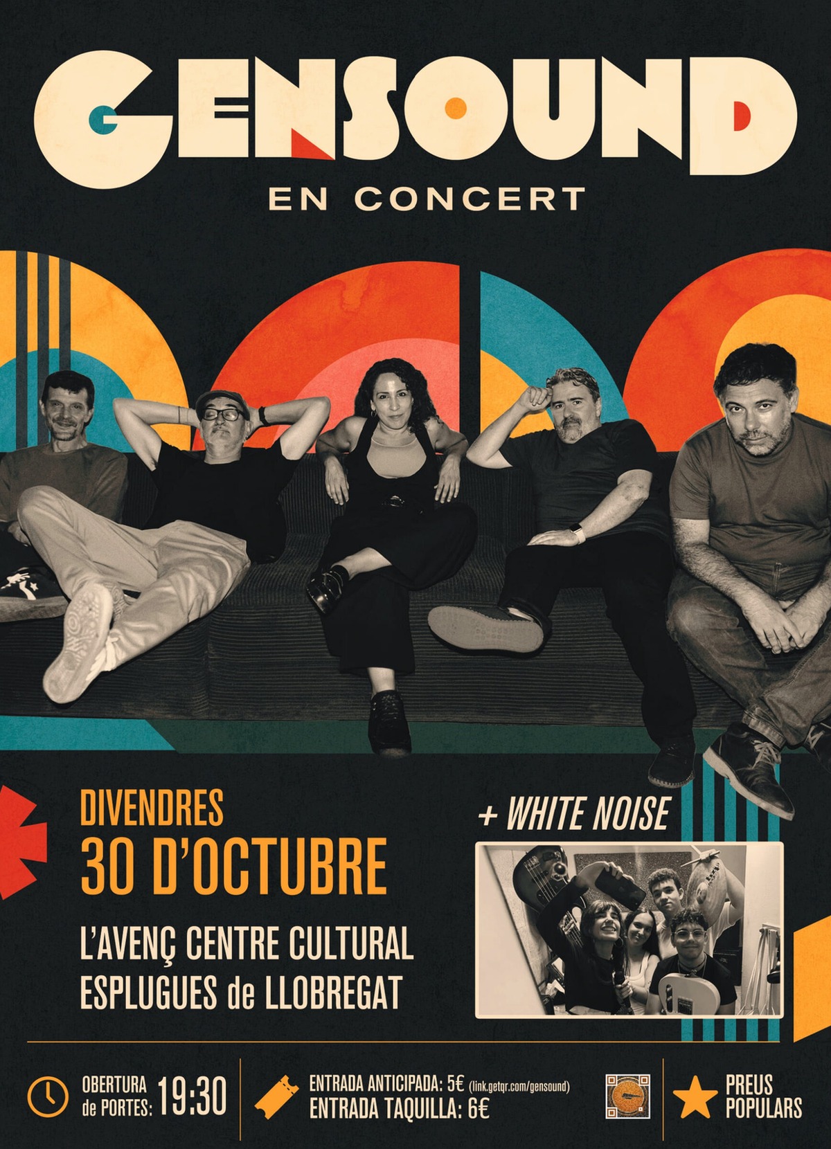 Gensound torna a L'Avenç amb el seu rock funk d'arrel espluguina